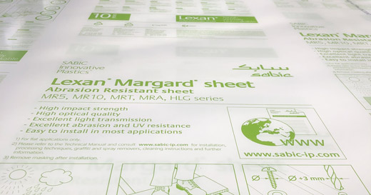 LEXAN-MR5E/MR10/MRX double-sided UV coating/optical grade/double-sided hardened PC board